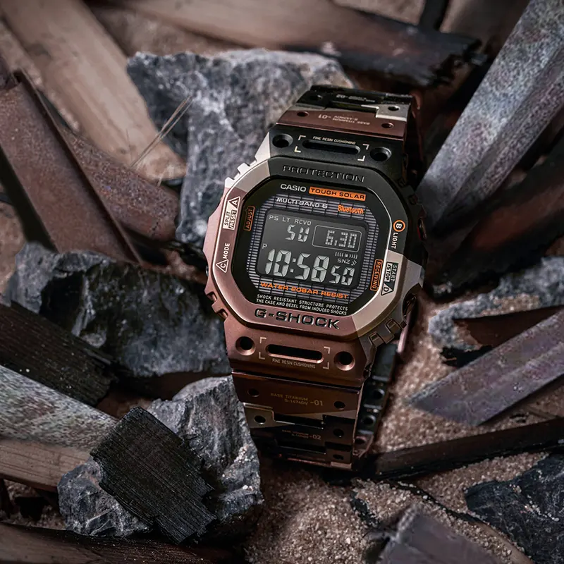 Casio G-Shock Titanium Virtual Armor Solar Tough Bluetooth® Men's Watch | GMW-B5000TVB-1